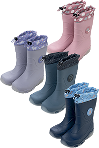 STIVALI DA PIOGGIA CON LED PER BAMBINI