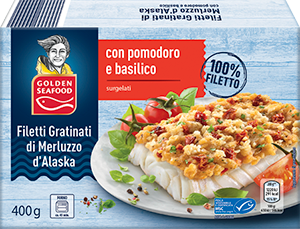 MERLUZZO D'ALASKA GRATINATO