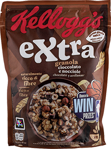 CEREALI CON CIOCCOLATO E NOCCIOLE 