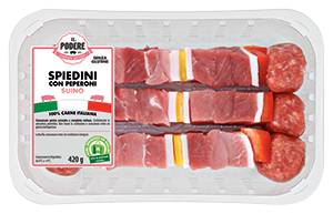 SPIEDINI DI SUINO CON PEPERONI