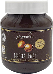CREMA DARK SENZA ZUCCHERO con nocciole