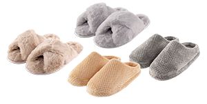 PANTOFOLE DA DONNA IN PELLICCIA SINTETICA