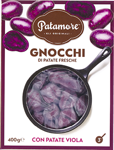 GNOCCHI RIGATI CON PATATE VIOLA 