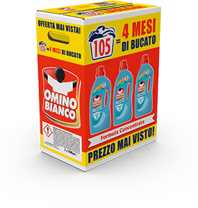 DETERSIVO LAVATRICE LIQUIDO OMINO BIANCO 