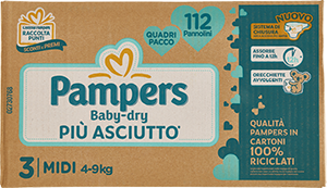 MULTIPACK PANNOLINI MUTANDINA BABY DRY PAMPERS