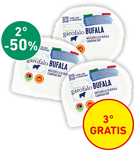 MOZZARELLA DI BUFALA CAMPANA DOP FATTORIE GAROFALO 