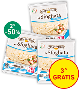 PIADINA SFOGLIATA XL EXTRASOTTILE CASA DELLA PIADA CRM