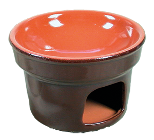 FORNELLO IN TERRACOTTA PER BAGNACAUDA