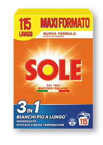 DETERSIVO PER LAVATRICE IN POLVERE SOLE 115 LAVAGGI 