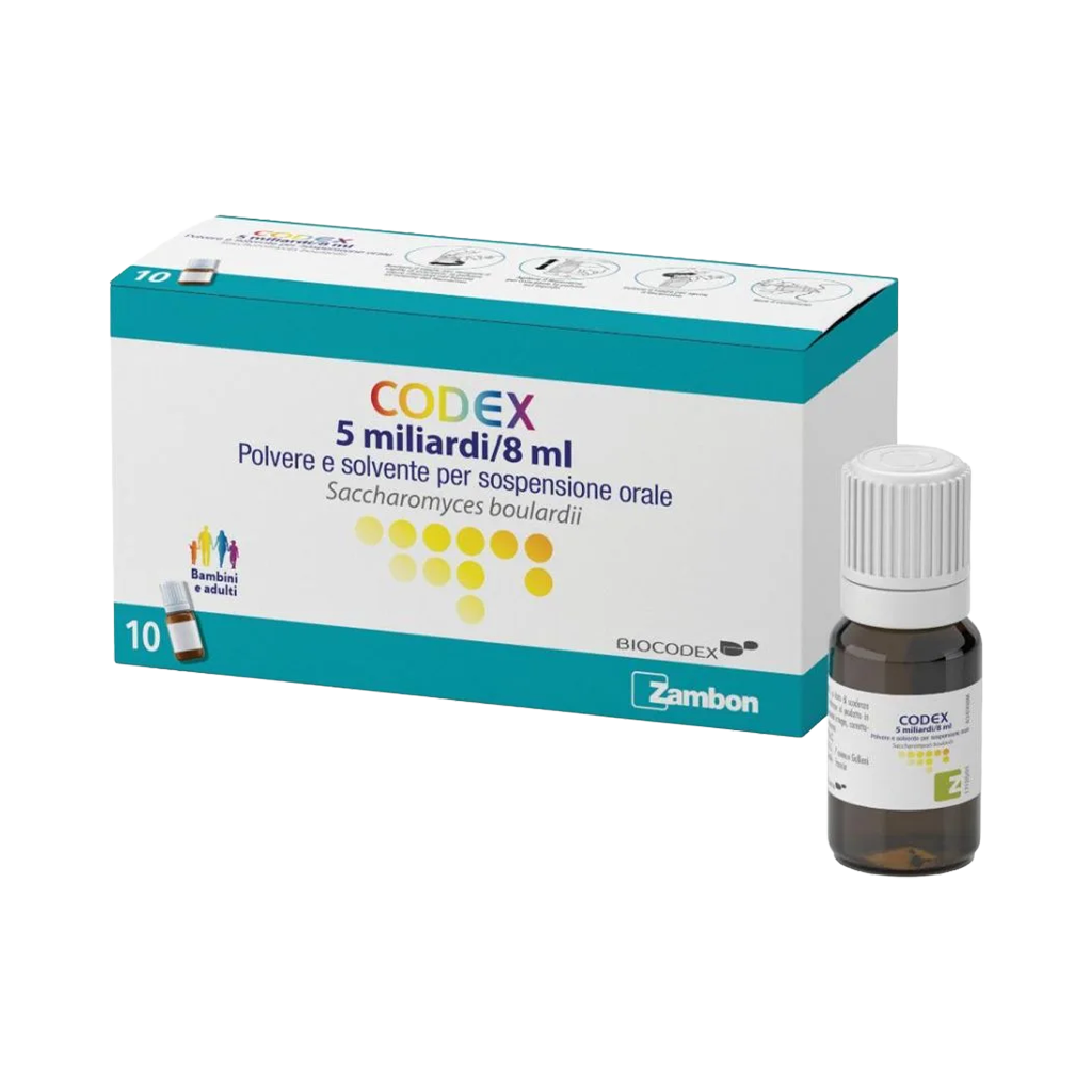 Codex 5 miliardi/8 ml polvere e solvente per sospensione orale