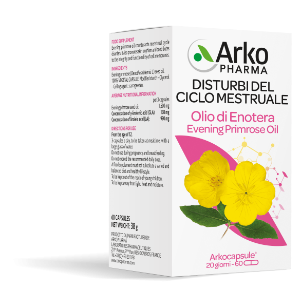 Olio di enotera bio, capsule