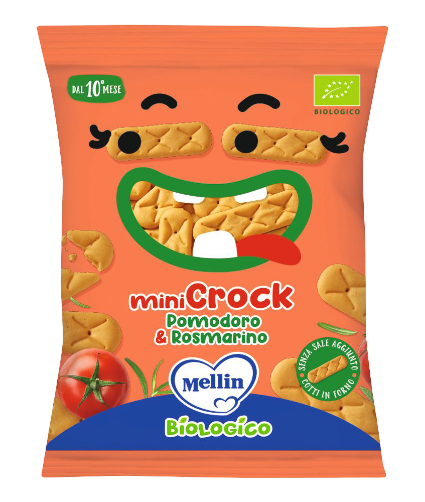 Snack croccante bambini pomodoro