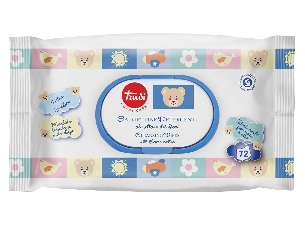 Salviette detergenti idratanti per neonati e bambini