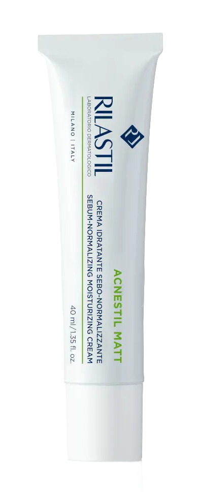 Crema idratante opacizzante per pelle acneica