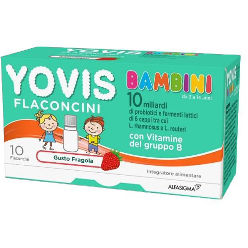 Integratore, bambini, fragola