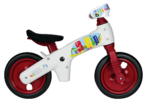 BICI SENZA PEDALI B-BIP BIANCA/ROSSA