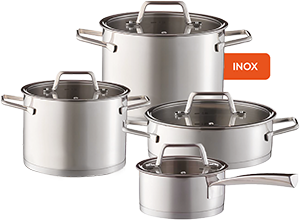 BATTERIA
PENTOLE
FREE 8 PEZZI