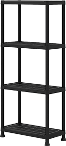 SCAFFALE IN PLASTICA CON 4 RIPIANI 