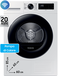 Asciugatrice Crystal EcoDry DV90DG52A0AEET
