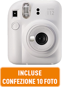 FOTOCAMERA ISTANTANEA INSTAX 12 MINI BIANCA + 10 FOTO