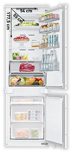 FRIGORIFERO COMBINATO DA INCASSO BRB70F26CES0EF