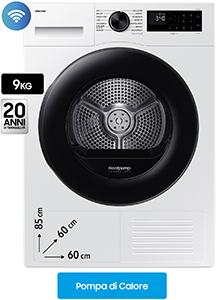 Asciugatrice Crystal EcoDry DV90DG52A0AEET