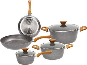 BATTERIA 8 PEZZI WOOD