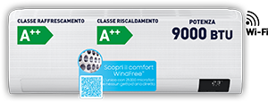 CONDIZIONATORE MONOSPLIT WINDFREE 09