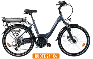 CITY BIKE PEDALATA ASSISTITA 24”