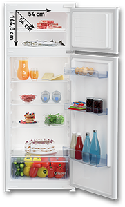 FRIGORIFERO DOPPIA PORTA DA INCASSO BDSA250K3SN