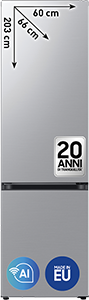 FRIGORIFERO COMBINATO EcoFlex® AI RB38C600DSA