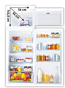 FRIGORIFERO DOPPIA PORTA DA INCASSO CFBD24502ESH