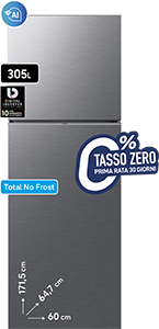 Frigorifero Doppia Porta EcoFlex® AI RT31CG5624S9