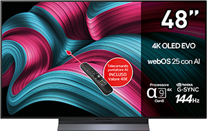 SMART TV 4K OLED EVO AI 48C55