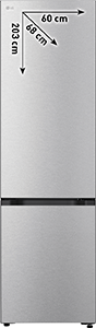 FRIGORIFERO COMBINATO GBBS726CMB