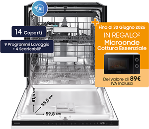 Lavastoviglie Standard Serie 80 DW80H73WAB0U1