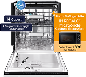 Lavastoviglie Standard Serie 80 DW80H73QBB0U1