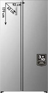 FRIGORIFERO SIDE BY SIDE RS3P558NEIE