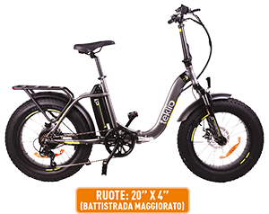 FAT E-BIKE A PEDALATA ASSISTITA TEKLIO TF3