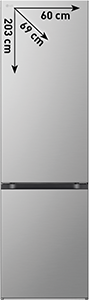 FRIGORIFERO COMBINATO GBBS322CPY