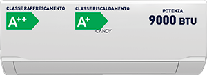 CONDIZIONATORE MONOSPLIT CANDY BREZZA 9000
