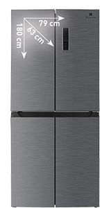 FRIGORIFERO MULTIDOOR SLIM 4DE48NV1XD0