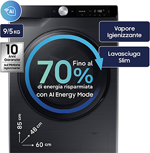 Lavasciuga EcoDosatore® Slim Ai•Control WD90DG6G94BB