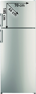 FRIGORIFERO DOPPIA PORTA MAXI IT70832S
