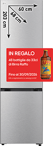 FRIGORIFERO COMBINATO GBBS726CMB