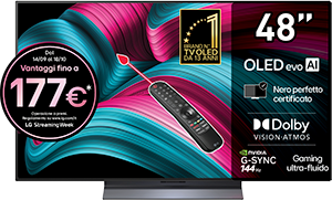 SMART TV 4K OLED EVO AI 48C55