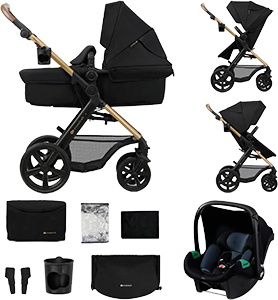 TRIO MOOV 2 PURE BLACK CON RUOTE EVA 