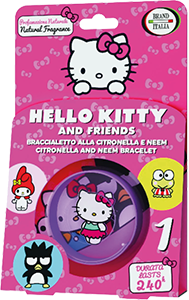BRACCIALETTO ALLA CITRONELLA E NEEM HELLO KITTY AND FRIENDS 