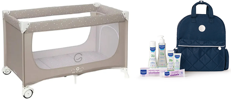 LETTINO DA VIAGGIO G-2 MATIC + ZAINO FASCIATOIO PRIME COCCOLE