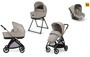 TRIO SYSTEM4 ELECTA BATTERY BEIGE CON SEGGIOLINO DARWIN